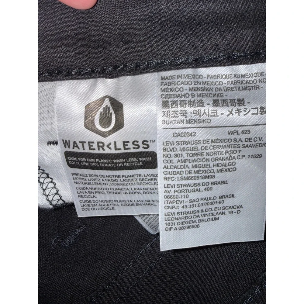Levi's 511 Slim Fit Black Jeans Mens 36x34 Denim Pants 04511-4406